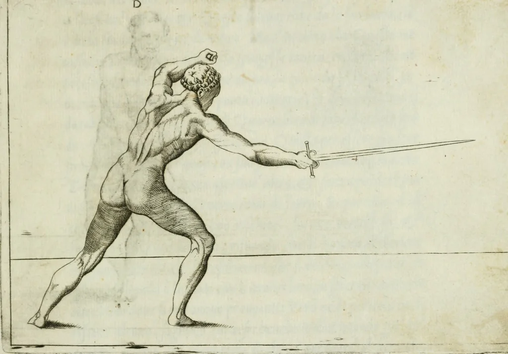 An illustration from Trattato di scientia d'arme : con vn dialogo di filosofia, 1553, leaf 54