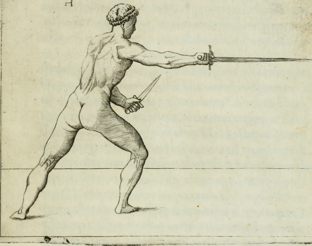 An illustration from Trattato di scientia d'arme : con vn dialogo di filosofia, 1553, leaf 60