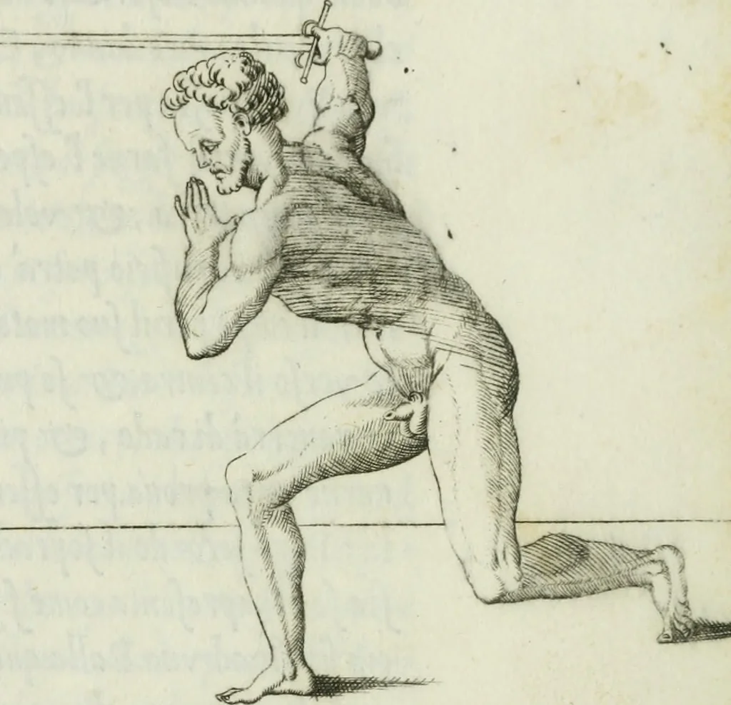 An illustration from Trattato di scientia d'arme : con vn dialogo di filosofia, 1553, leaf 70