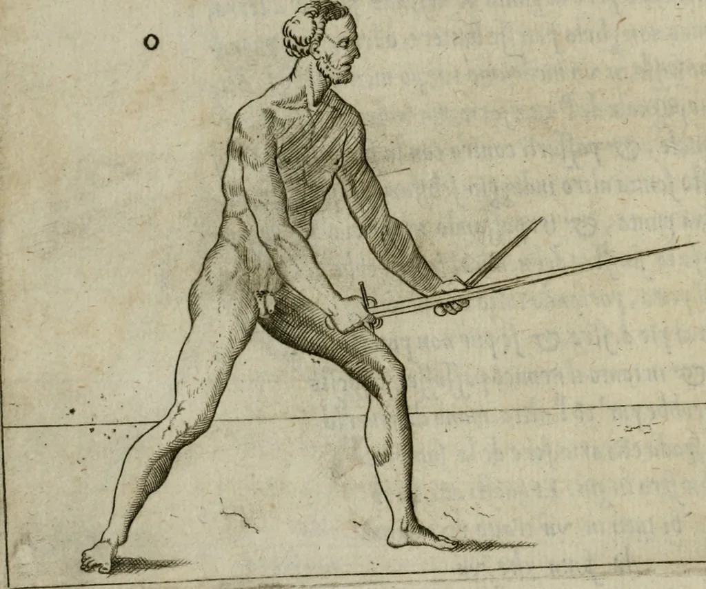 An illustration from Trattato di scientia d'arme : con vn dialogo di filosofia, 1553, leaf 79