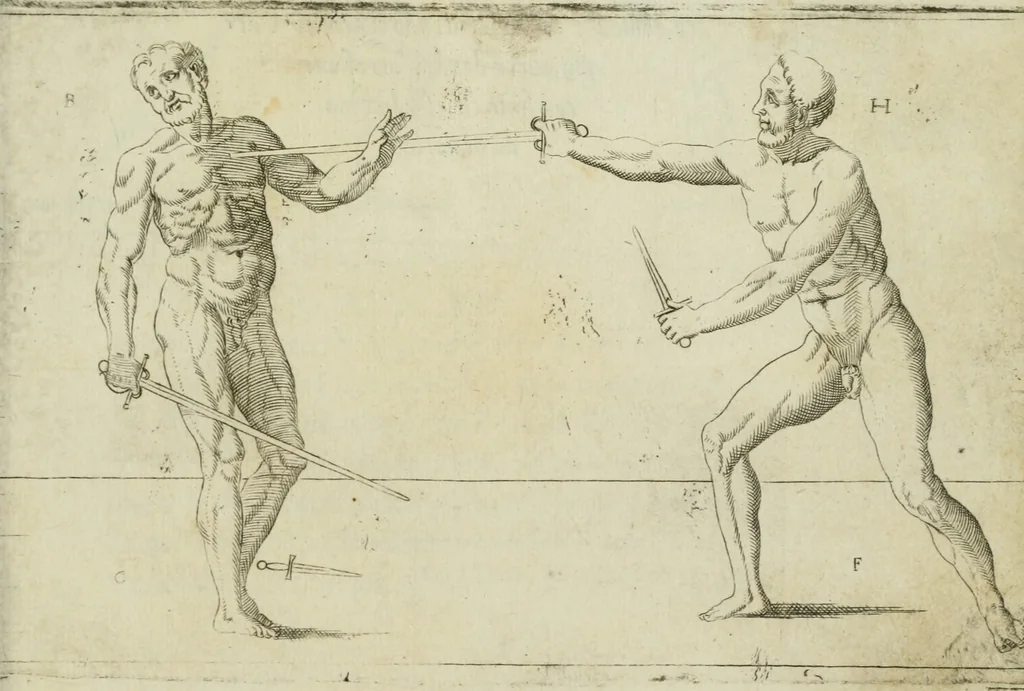 An illustration from Trattato di scientia d'arme : con vn dialogo di filosofia, 1553, leaf 94