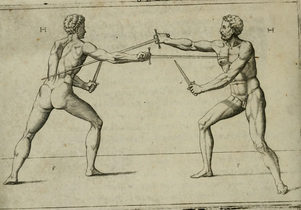 An illustration from Trattato di scientia d'arme : con vn dialogo di filosofia, 1553, leaf 99