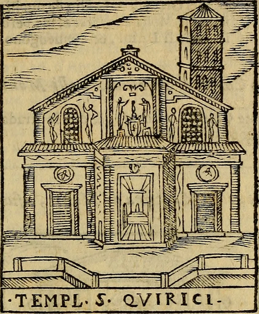 An illustration from Trattato nuouo delle cose maravigliose dell'alma città di Roma : ornato de molte figure, nel quale si discorre de 300. & più chiese, 1610, leaf 104