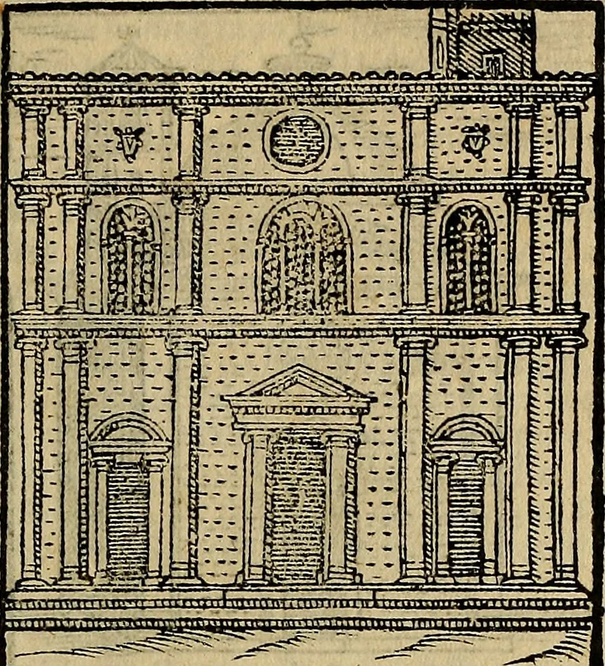 An illustration from Trattato nuouo delle cose maravigliose dell'alma città di Roma : ornato de molte figure, nel quale si discorre de 300. & più chiese, 1610, leaf 128