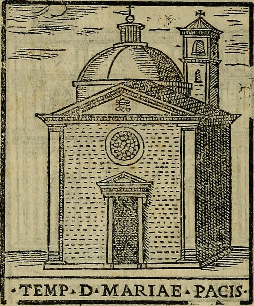 An illustration from Trattato nuouo delle cose maravigliose dell'alma città di Roma : ornato de molte figure, nel quale si discorre de 300. & più chiese, 1610, leaf 129
