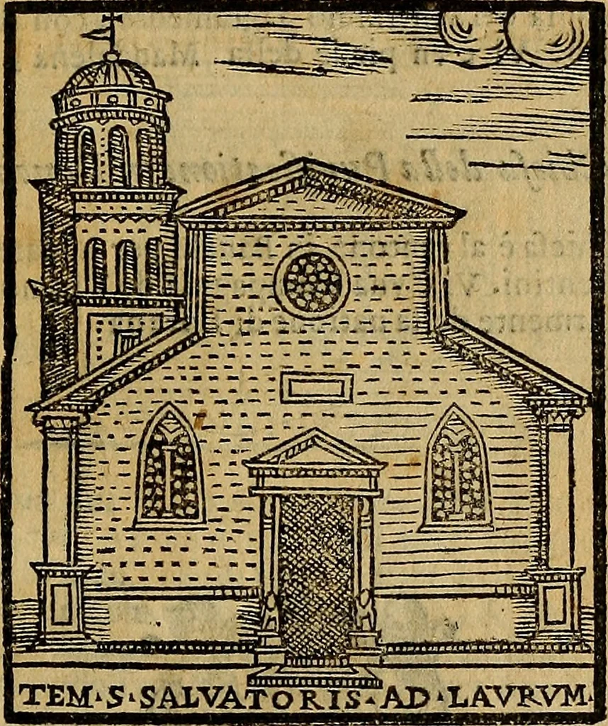An illustration from Trattato nuouo delle cose maravigliose dell'alma città di Roma : ornato de molte figure, nel quale si discorre de 300. & più chiese, 1610, leaf 134