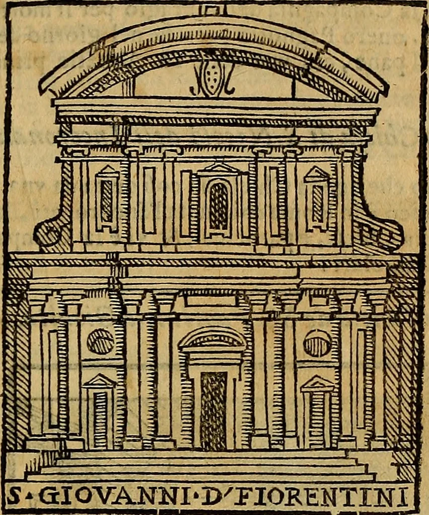 An illustration from Trattato nuouo delle cose maravigliose dell'alma città di Roma : ornato de molte figure, nel quale si discorre de 300. & più chiese, 1610, leaf 136