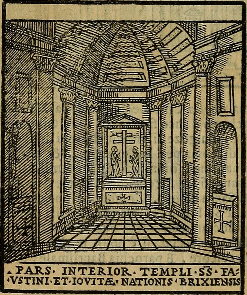An illustration from Trattato nuouo delle cose maravigliose dell'alma città di Roma : ornato de molte figure, nel quale si discorre de 300. & più chiese, 1610, leaf 137