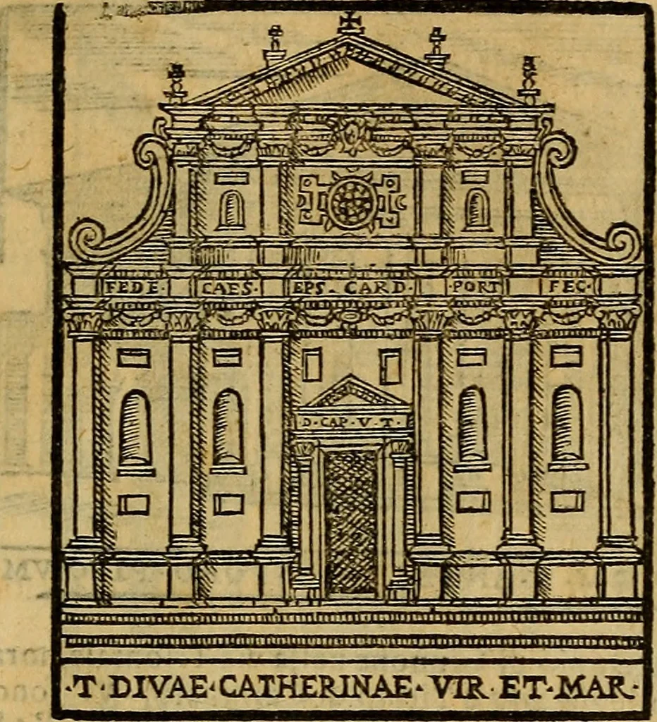 An illustration from Trattato nuouo delle cose maravigliose dell'alma città di Roma : ornato de molte figure, nel quale si discorre de 300. & più chiese, 1610, leaf 154