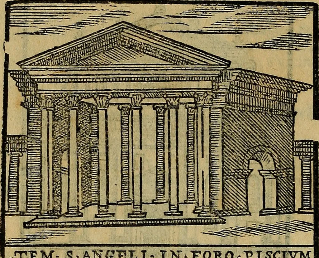 An illustration from Trattato nuouo delle cose maravigliose dell'alma città di Roma : ornato de molte figure, nel quale si discorre de 300. & più chiese, 1610, leaf 155