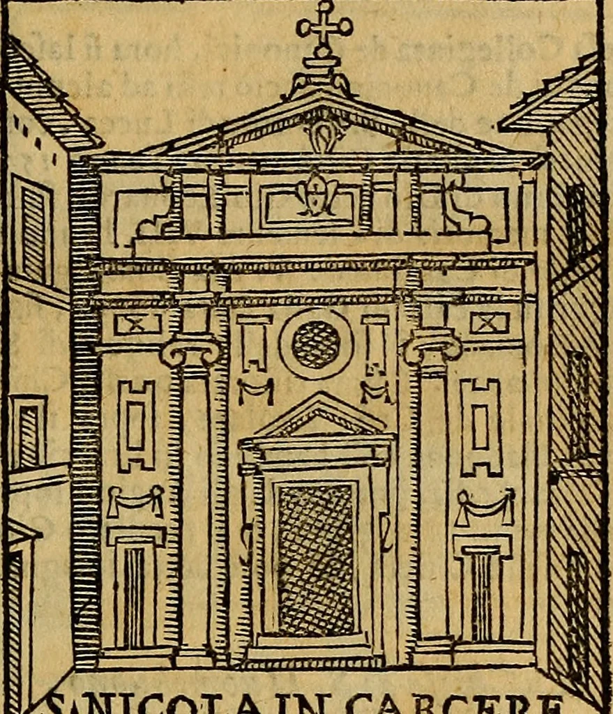 An illustration from Trattato nuouo delle cose maravigliose dell'alma città di Roma : ornato de molte figure, nel quale si discorre de 300. & più chiese, 1610, leaf 156