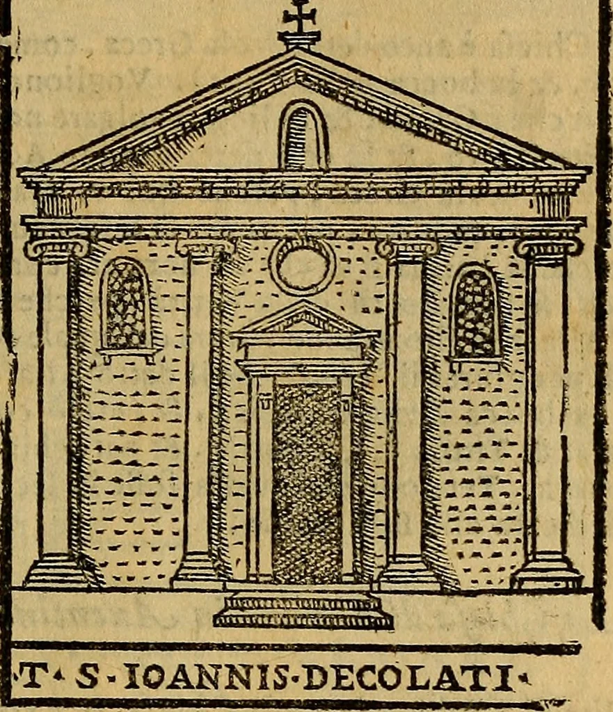 An illustration from Trattato nuouo delle cose maravigliose dell'alma città di Roma : ornato de molte figure, nel quale si discorre de 300. & più chiese, 1610, leaf 158