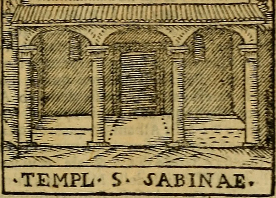 An illustration from Trattato nuouo delle cose maravigliose dell'alma città di Roma : ornato de molte figure, nel quale si discorre de 300. & più chiese, 1610, leaf 160