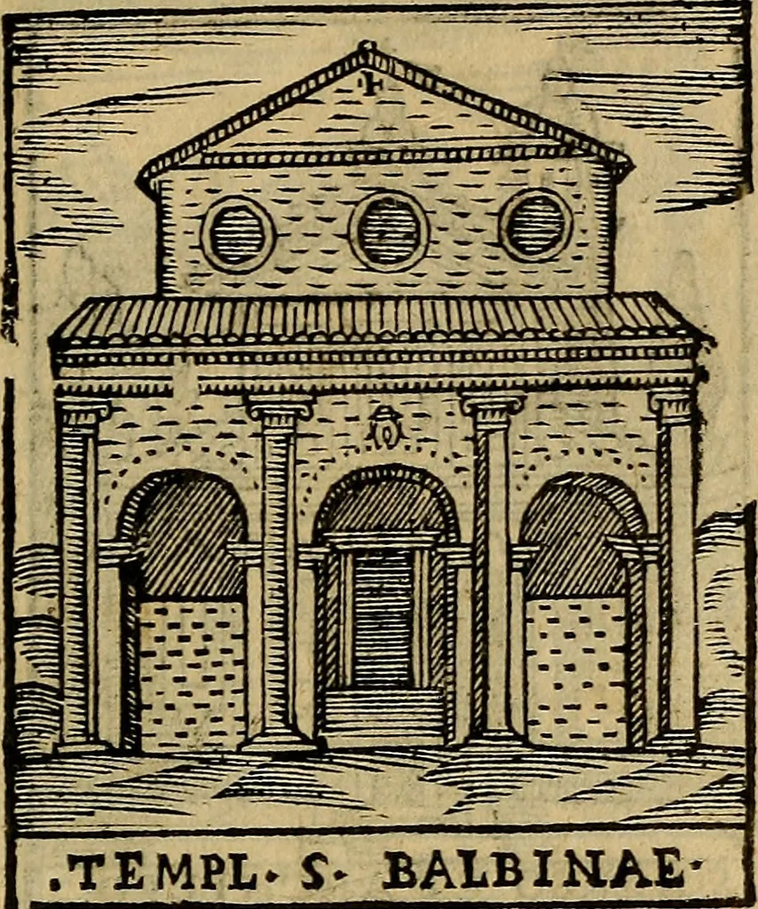 An illustration from Trattato nuouo delle cose maravigliose dell'alma città di Roma : ornato de molte figure, nel quale si discorre de 300. & più chiese, 1610, leaf 164