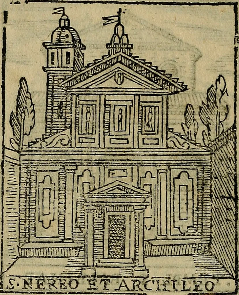 An illustration from Trattato nuouo delle cose maravigliose dell'alma città di Roma : ornato de molte figure, nel quale si discorre de 300. & più chiese, 1610, leaf 165