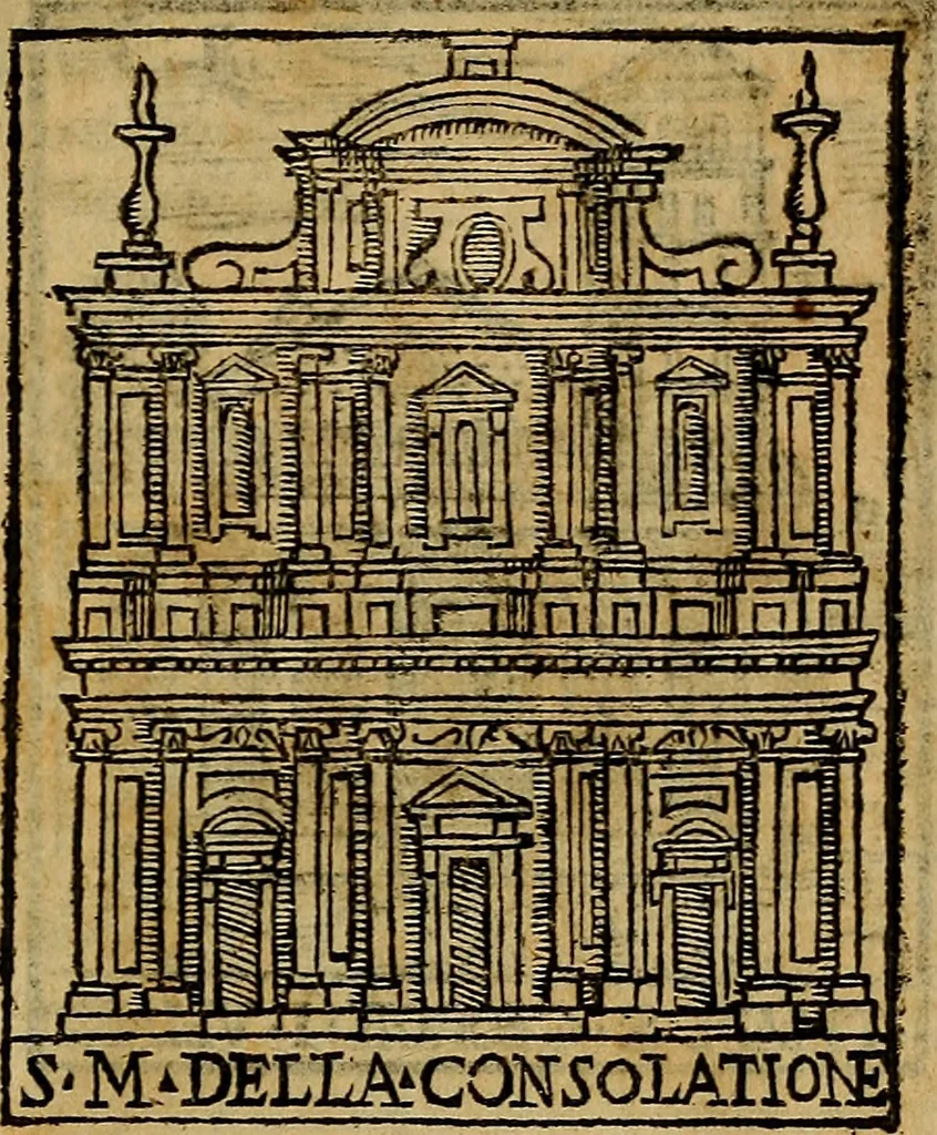 An illustration from Trattato nuouo delle cose maravigliose dell'alma città di Roma : ornato de molte figure, nel quale si discorre de 300. & più chiese, 1610, leaf 178