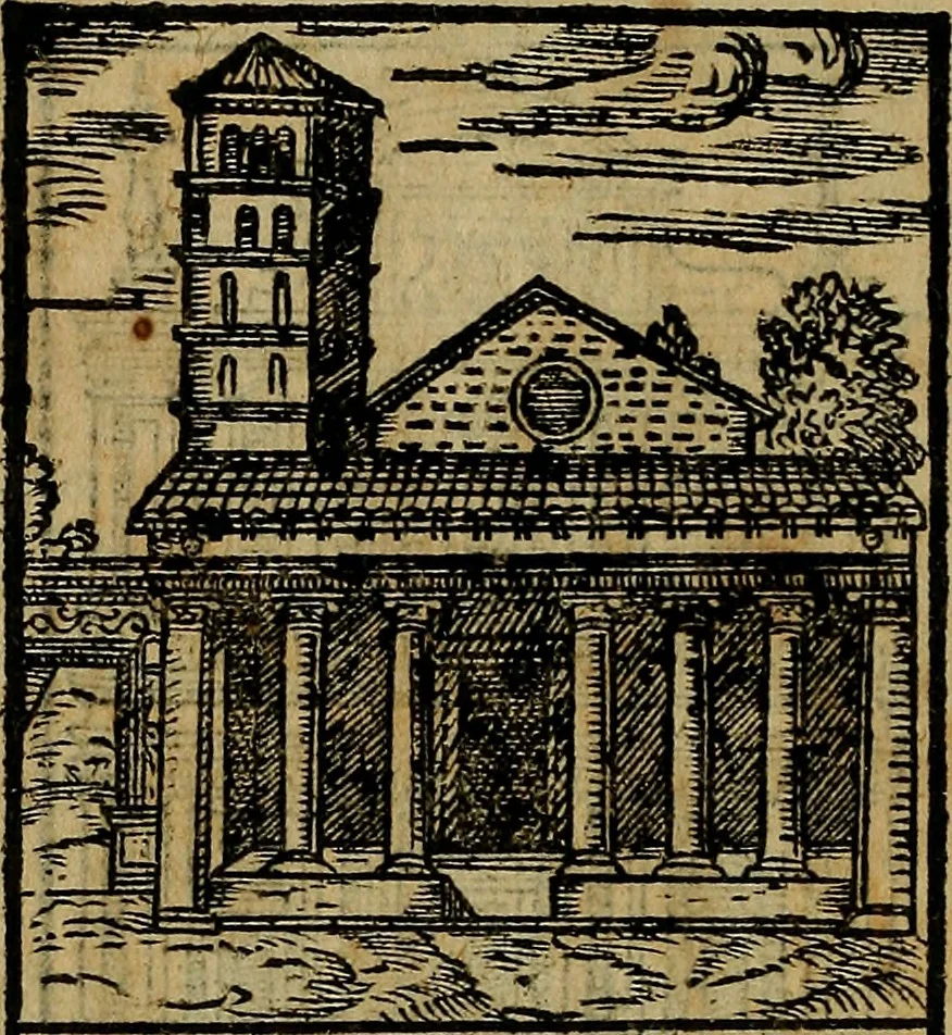 An illustration from Trattato nuouo delle cose maravigliose dell'alma città di Roma : ornato de molte figure, nel quale si discorre de 300. & più chiese, 1610, leaf 179