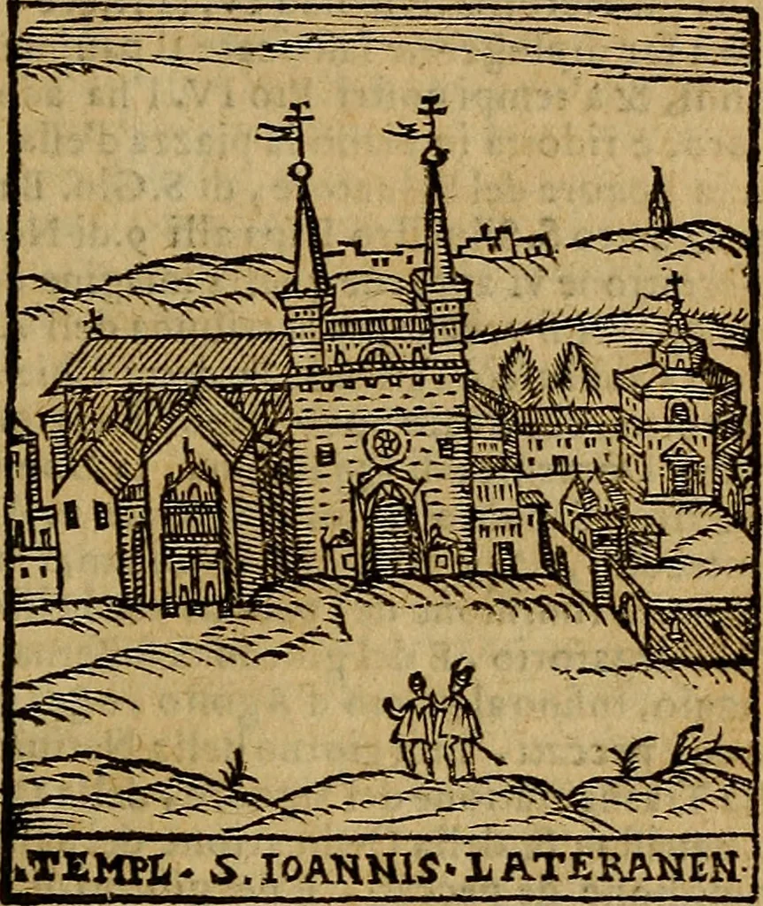 An illustration from Trattato nuouo delle cose maravigliose dell'alma città di Roma : ornato de molte figure, nel quale si discorre de 300. & più chiese, 1610, leaf 18