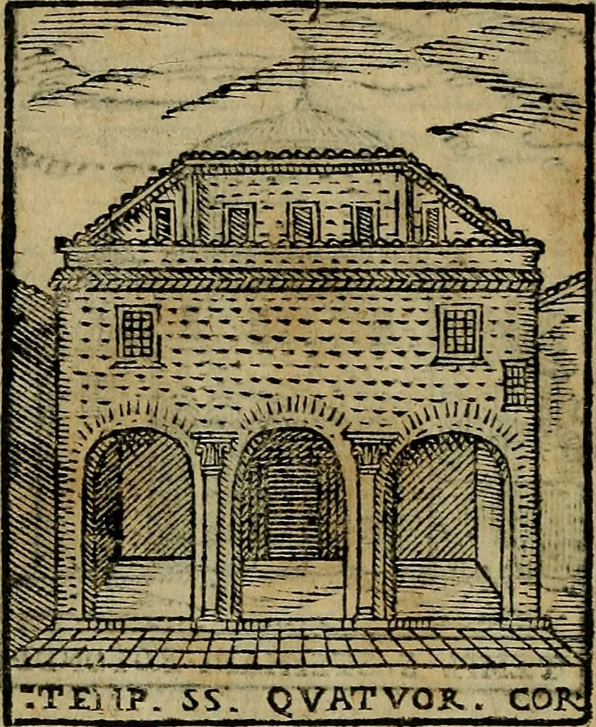 An illustration from Trattato nuouo delle cose maravigliose dell'alma città di Roma : ornato de molte figure, nel quale si discorre de 300. & più chiese, 1610, leaf 187