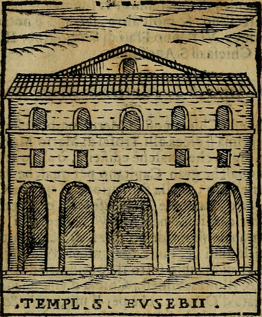 An illustration from Trattato nuouo delle cose maravigliose dell'alma città di Roma : ornato de molte figure, nel quale si discorre de 300. & più chiese, 1610, leaf 191