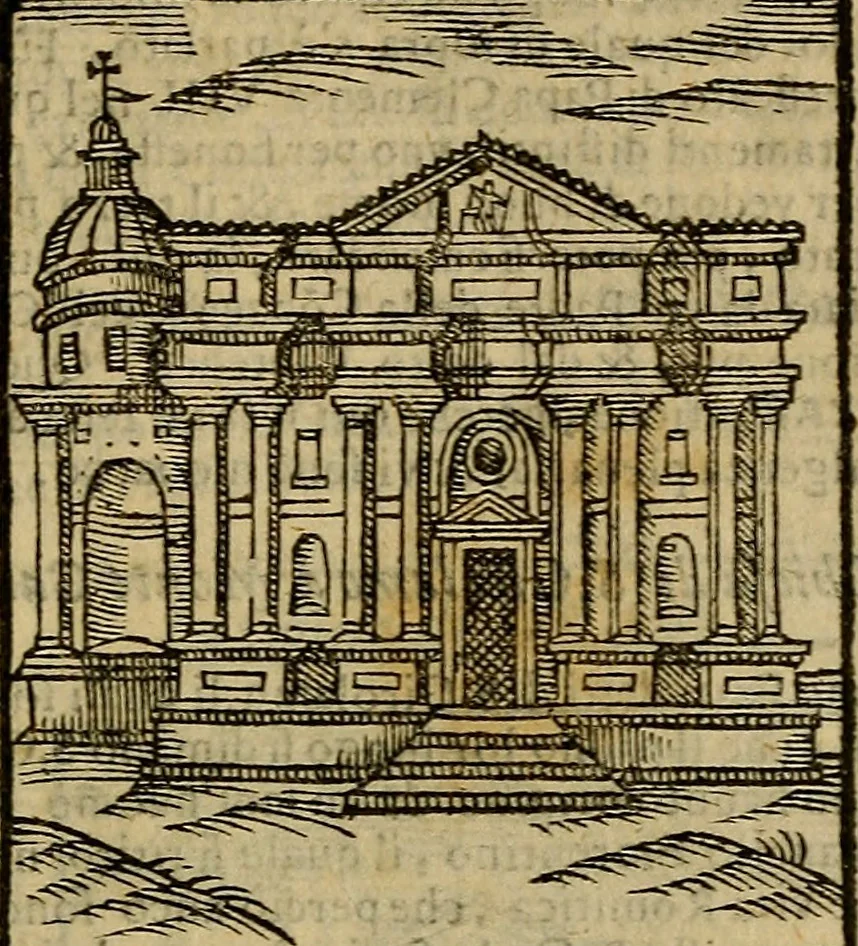 An illustration from Trattato nuouo delle cose maravigliose dell'alma città di Roma : ornato de molte figure, nel quale si discorre de 300. & più chiese, 1610, leaf 200