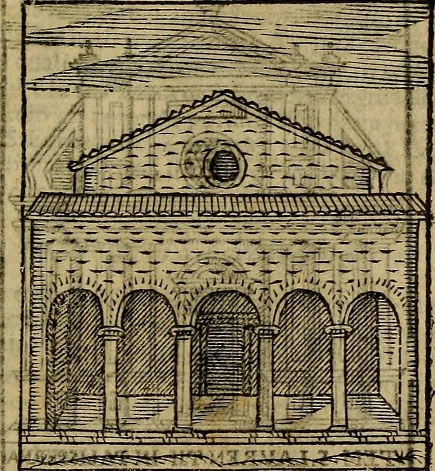An illustration from Trattato nuouo delle cose maravigliose dell'alma città di Roma : ornato de molte figure, nel quale si discorre de 300. & più chiese, 1610, leaf 202