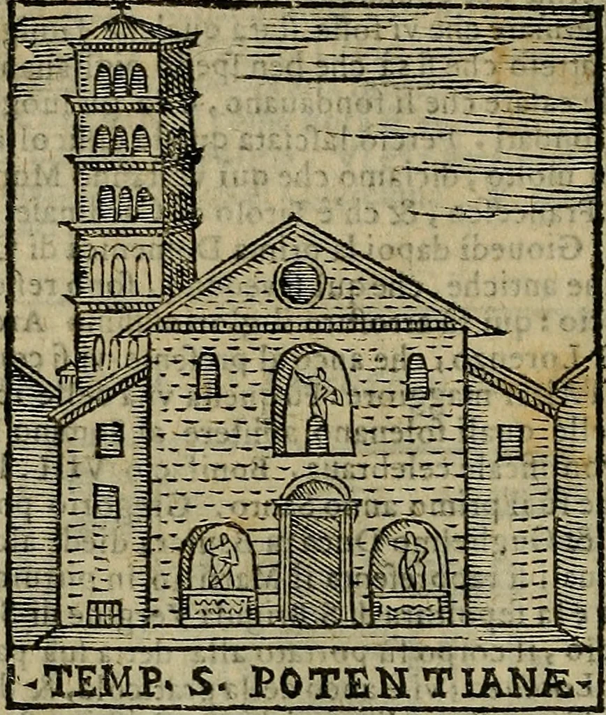 An illustration from Trattato nuouo delle cose maravigliose dell'alma città di Roma : ornato de molte figure, nel quale si discorre de 300. & più chiese, 1610, leaf 205
