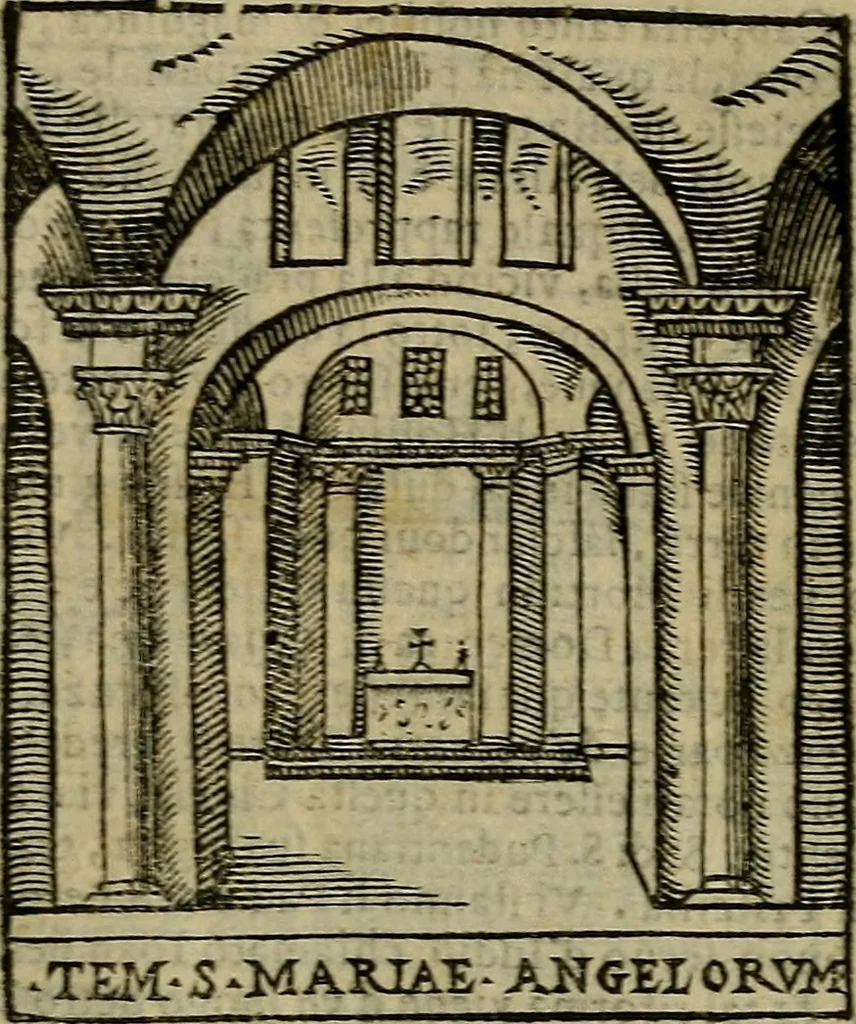 An illustration from Trattato nuouo delle cose maravigliose dell'alma città di Roma : ornato de molte figure, nel quale si discorre de 300. & più chiese, 1610, leaf 207