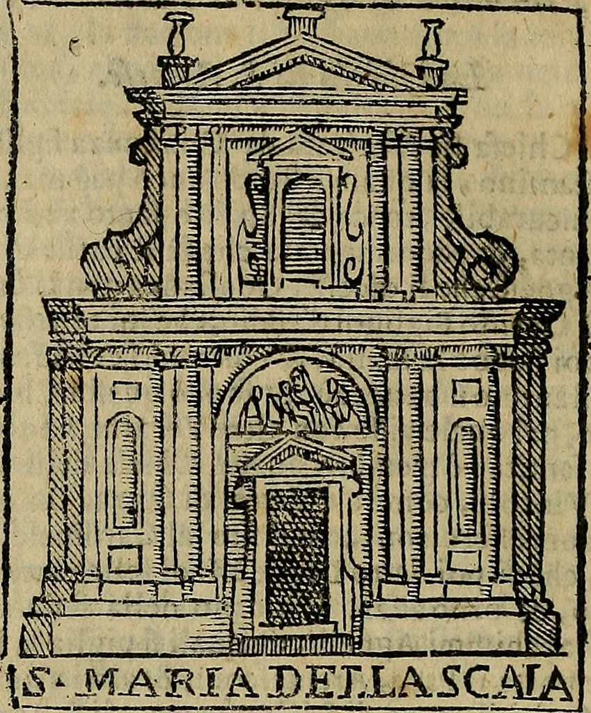 An illustration from Trattato nuouo delle cose maravigliose dell'alma città di Roma : ornato de molte figure, nel quale si discorre de 300. & più chiese, 1610, leaf 213