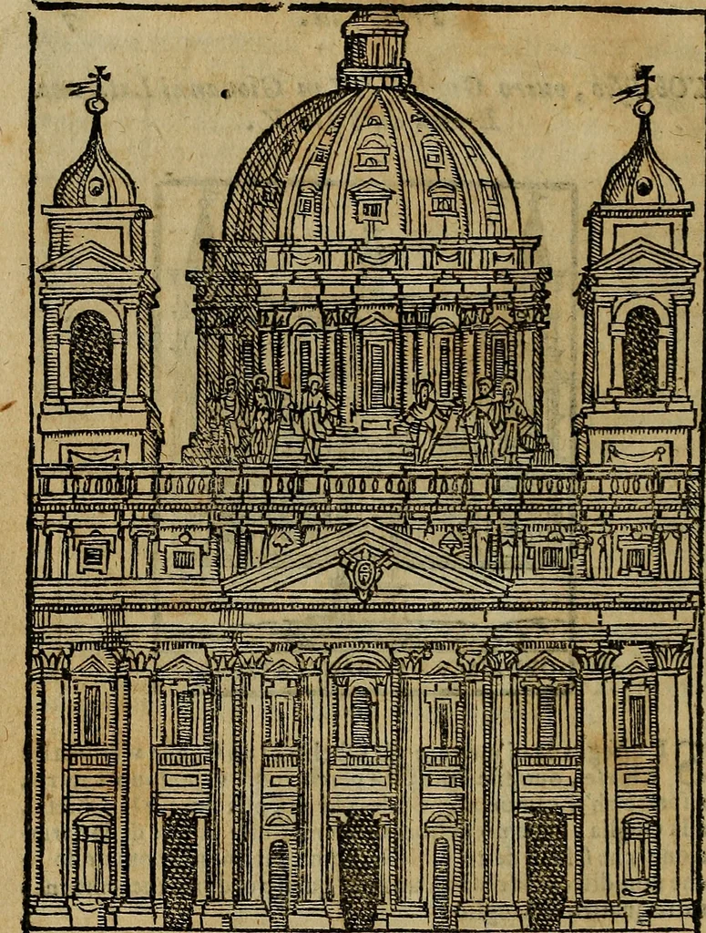 An illustration from Trattato nuouo delle cose maravigliose dell'alma città di Roma : ornato de molte figure, nel quale si discorre de 300. & più chiese, 1610, leaf 25