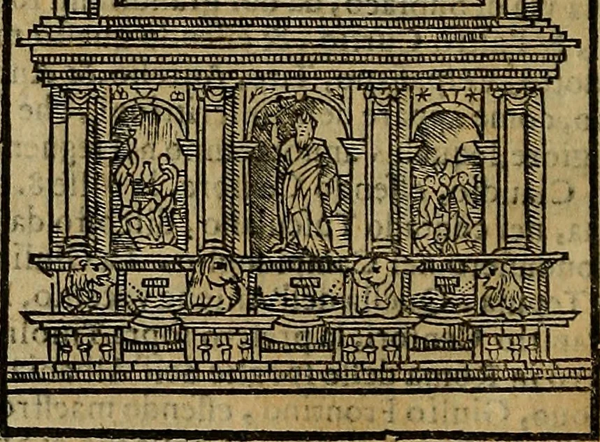An illustration from Trattato nuouo delle cose maravigliose dell'alma città di Roma : ornato de molte figure, nel quale si discorre de 300. & più chiese, 1610, leaf 279