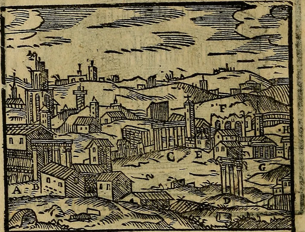 An illustration from Trattato nuouo delle cose maravigliose dell'alma città di Roma : ornato de molte figure, nel quale si discorre de 300. & più chiese, 1610, leaf 303