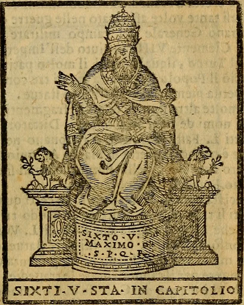 An illustration from Trattato nuouo delle cose maravigliose dell'alma città di Roma : ornato de molte figure, nel quale si discorre de 300. & più chiese, 1610, leaf 344