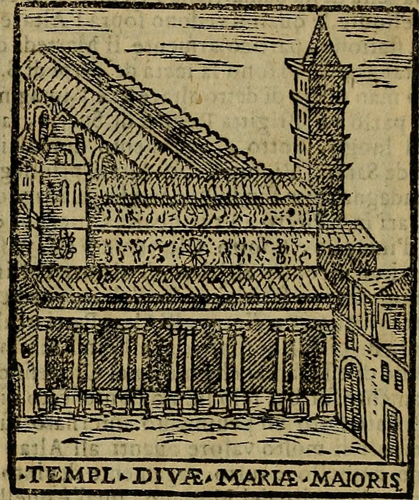 An illustration from Trattato nuouo delle cose maravigliose dell'alma città di Roma : ornato de molte figure, nel quale si discorre de 300. & più chiese, 1610, leaf 35