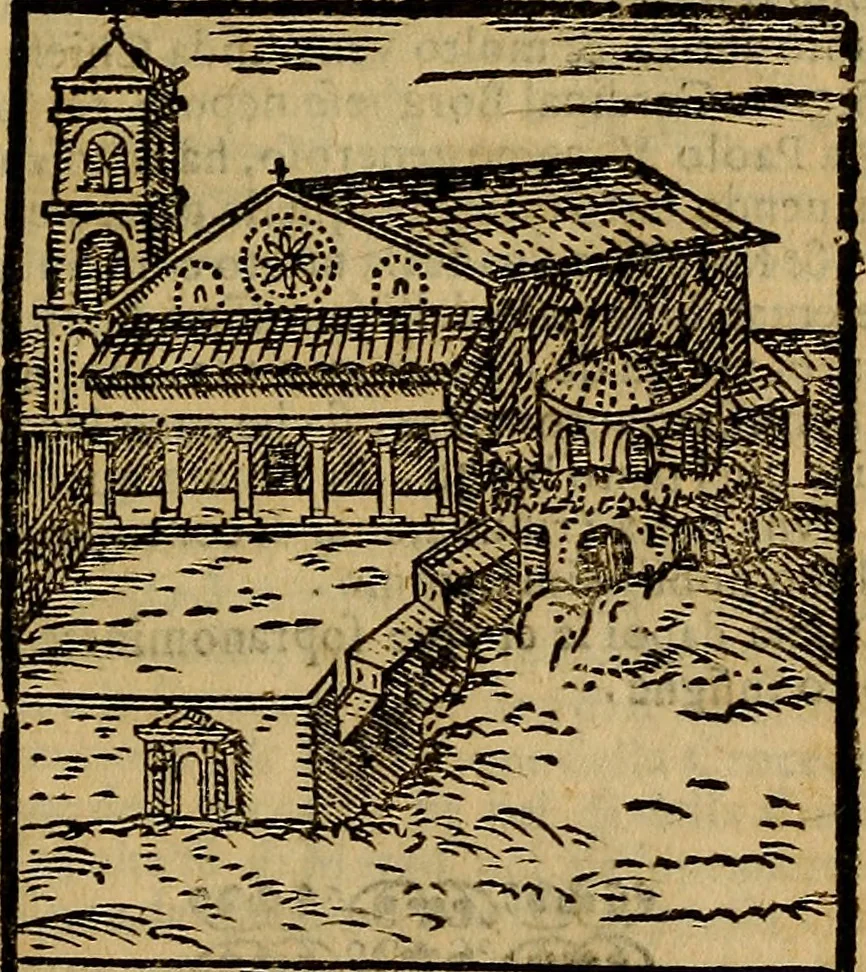 An illustration from Trattato nuouo delle cose maravigliose dell'alma città di Roma : ornato de molte figure, nel quale si discorre de 300. & più chiese, 1610, leaf 40