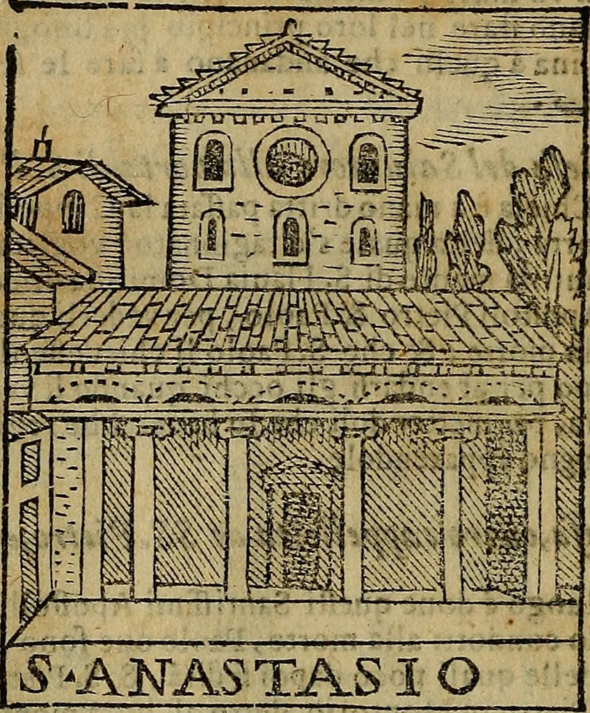 An illustration from Trattato nuouo delle cose maravigliose dell'alma città di Roma : ornato de molte figure, nel quale si discorre de 300. & più chiese, 1610, leaf 49