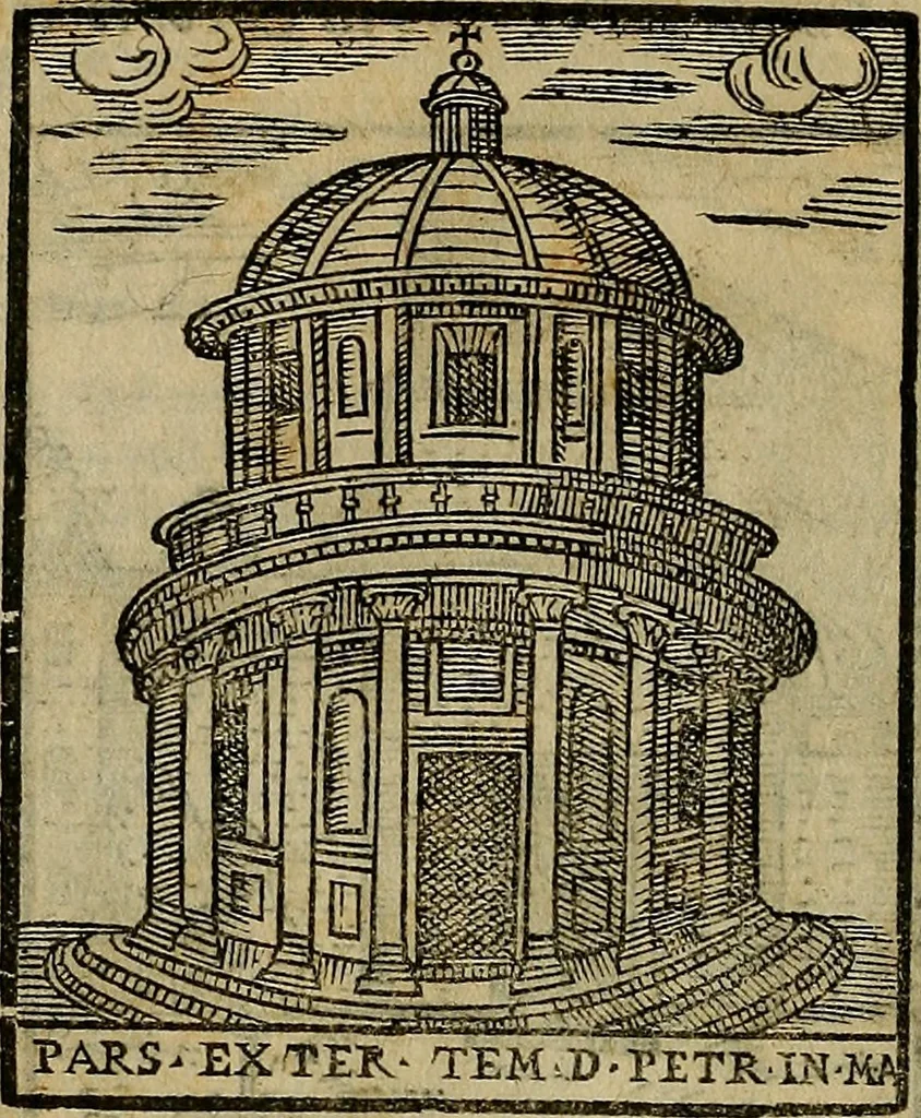 An illustration from Trattato nuouo delle cose maravigliose dell'alma città di Roma : ornato de molte figure, nel quale si discorre de 300. & più chiese, 1610, leaf 57
