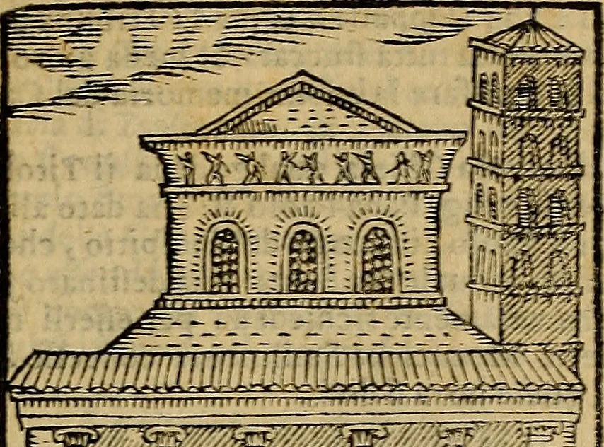 An illustration from Trattato nuouo delle cose maravigliose dell'alma città di Roma : ornato de molte figure, nel quale si discorre de 300. & più chiese, 1610, leaf 60