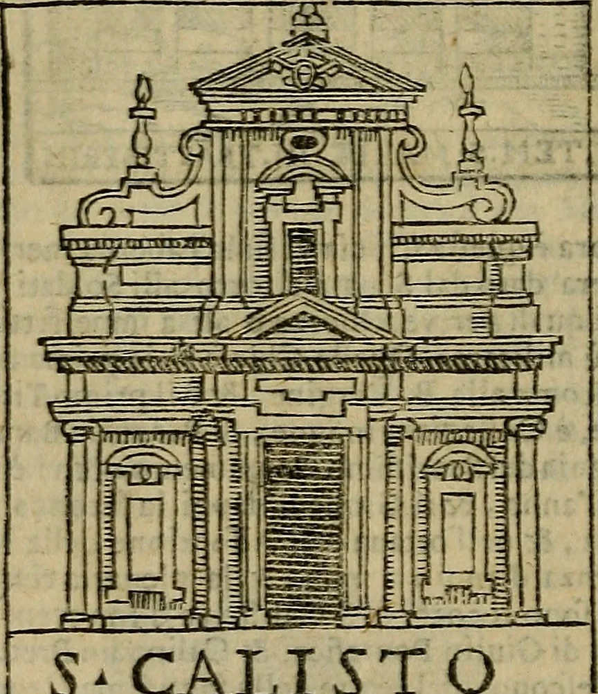 An illustration from Trattato nuouo delle cose maravigliose dell'alma città di Roma : ornato de molte figure, nel quale si discorre de 300. & più chiese, 1610, leaf 61