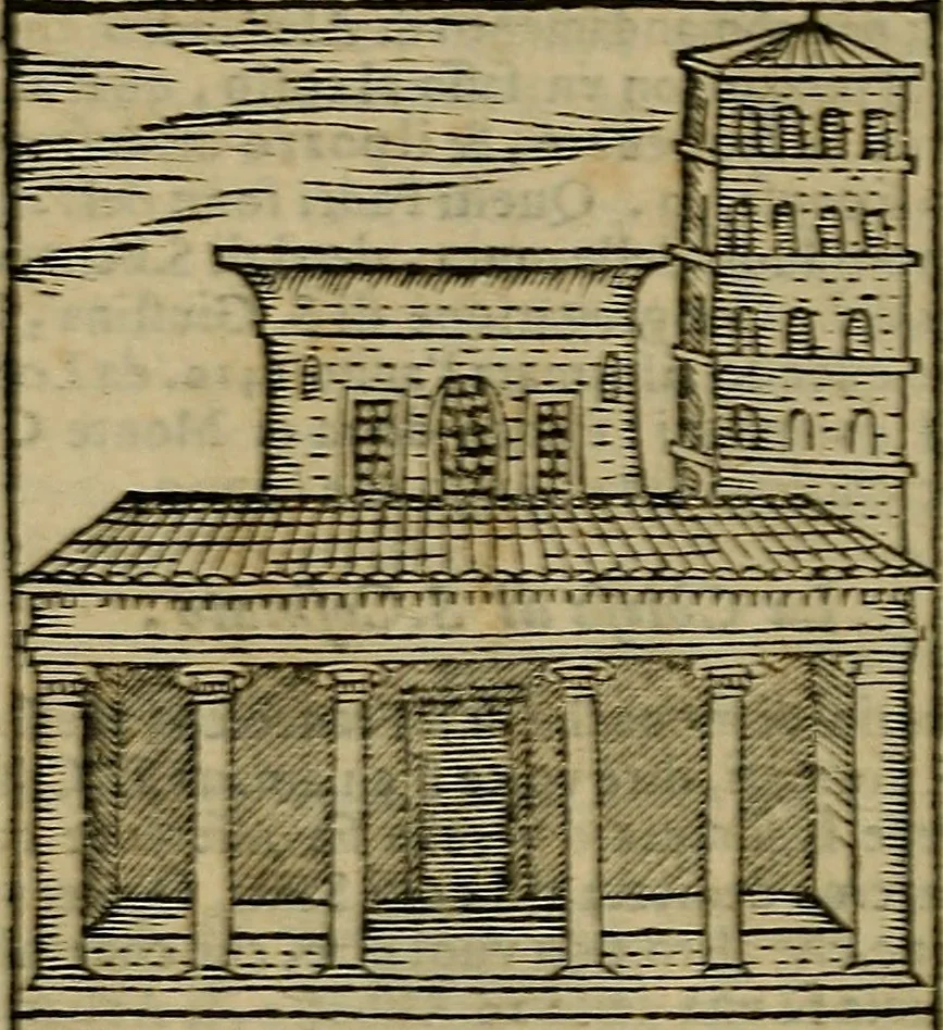 An illustration from Trattato nuouo delle cose maravigliose dell'alma città di Roma : ornato de molte figure, nel quale si discorre de 300. & più chiese, 1610, leaf 63