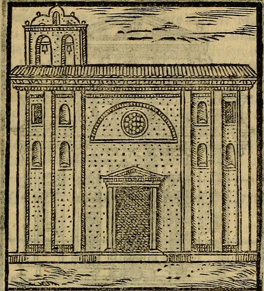 An illustration from Trattato nuouo delle cose maravigliose dell'alma città di Roma : ornato de molte figure, nel quale si discorre de 300. & più chiese, 1610, leaf 76