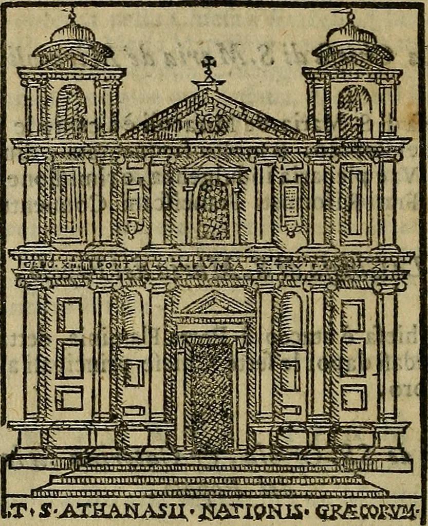 An illustration from Trattato nuouo delle cose maravigliose dell'alma città di Roma : ornato de molte figure, nel quale si discorre de 300. & più chiese, 1610, leaf 81