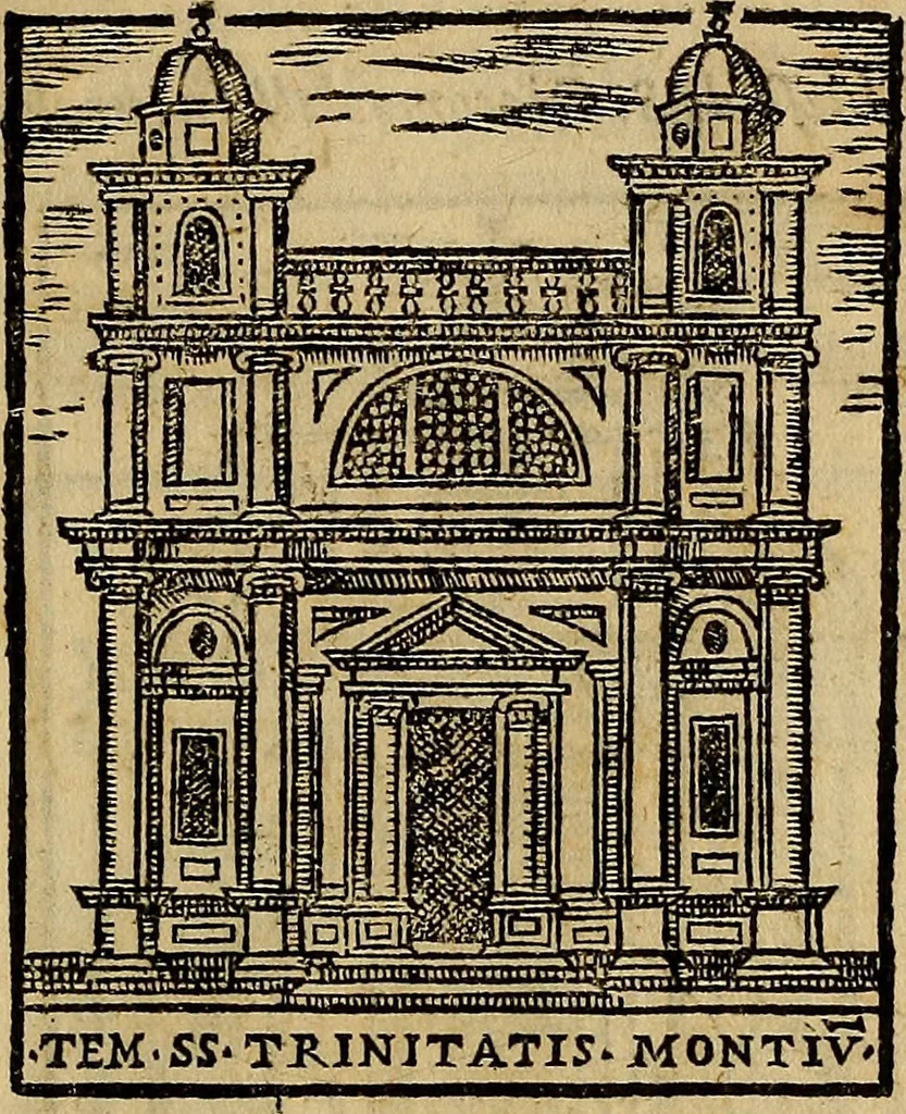 An illustration from Trattato nuouo delle cose maravigliose dell'alma città di Roma : ornato de molte figure, nel quale si discorre de 300. & più chiese, 1610, leaf 82