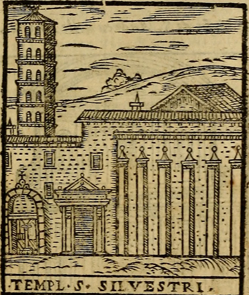 An illustration from Trattato nuouo delle cose maravigliose dell'alma città di Roma : ornato de molte figure, nel quale si discorre de 300. & più chiese, 1610, leaf 88