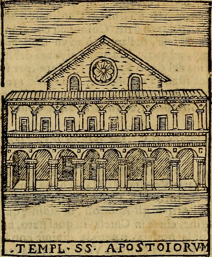 An illustration from Trattato nuouo delle cose maravigliose dell'alma città di Roma : ornato de molte figure, nel quale si discorre de 300. & più chiese, 1610, leaf 96