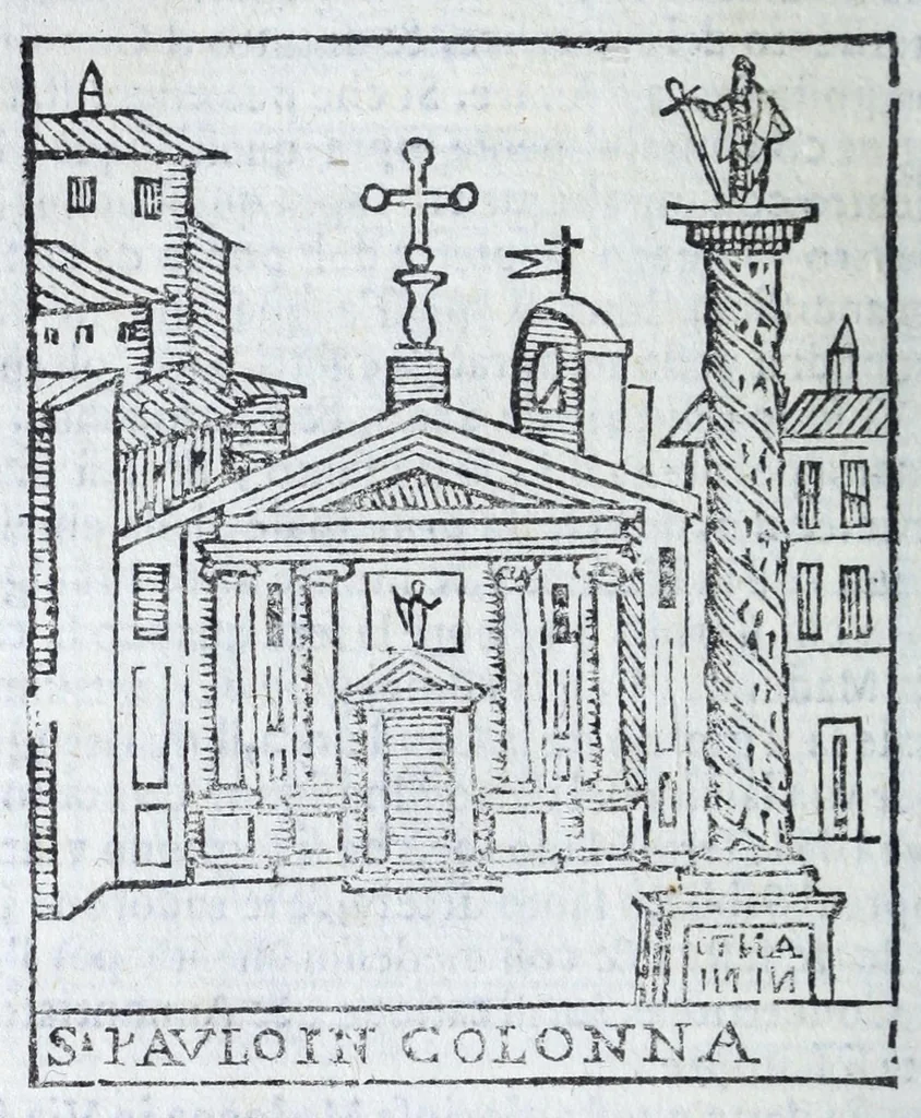 An illustration from Trattato nuouo delle cose marauigliose dell'alma città di Roma : ornato de molte figure, nel quale si discorre di 300.e piu chiese, 1625, leaf 102