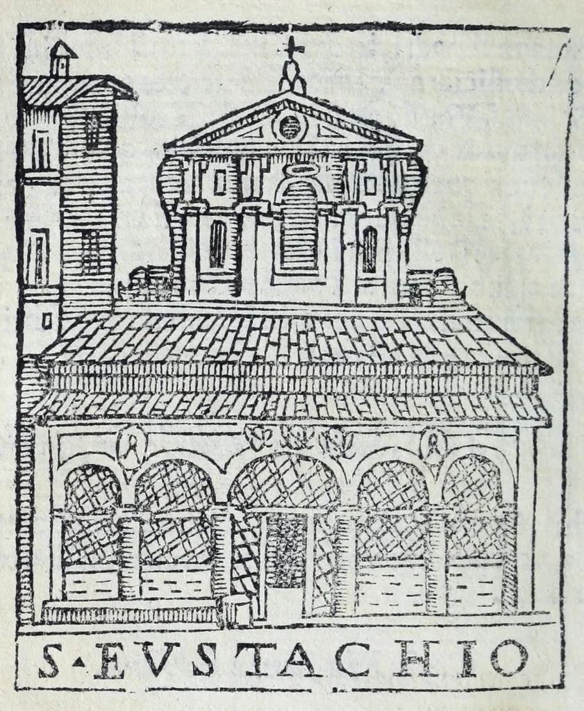 An illustration from Trattato nuouo delle cose marauigliose dell'alma città di Roma : ornato de molte figure, nel quale si discorre di 300.e piu chiese, 1625, leaf 128