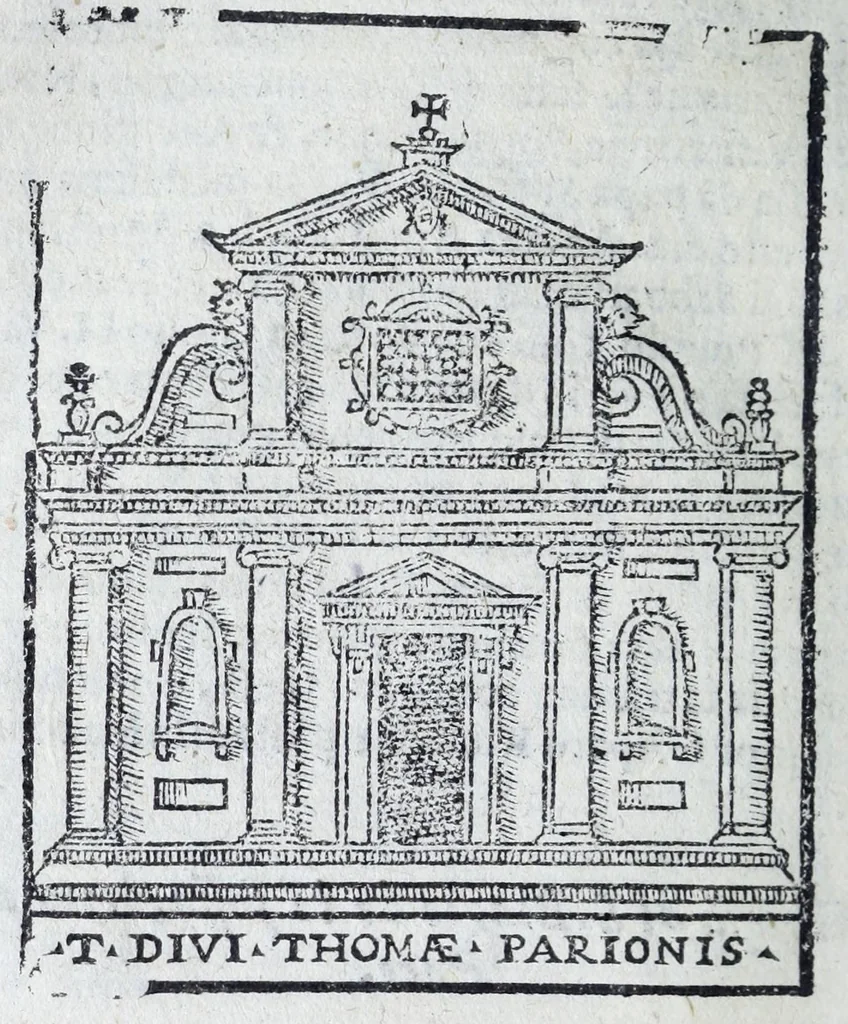 An illustration from Trattato nuouo delle cose marauigliose dell'alma città di Roma : ornato de molte figure, nel quale si discorre di 300.e piu chiese, 1625, leaf 140