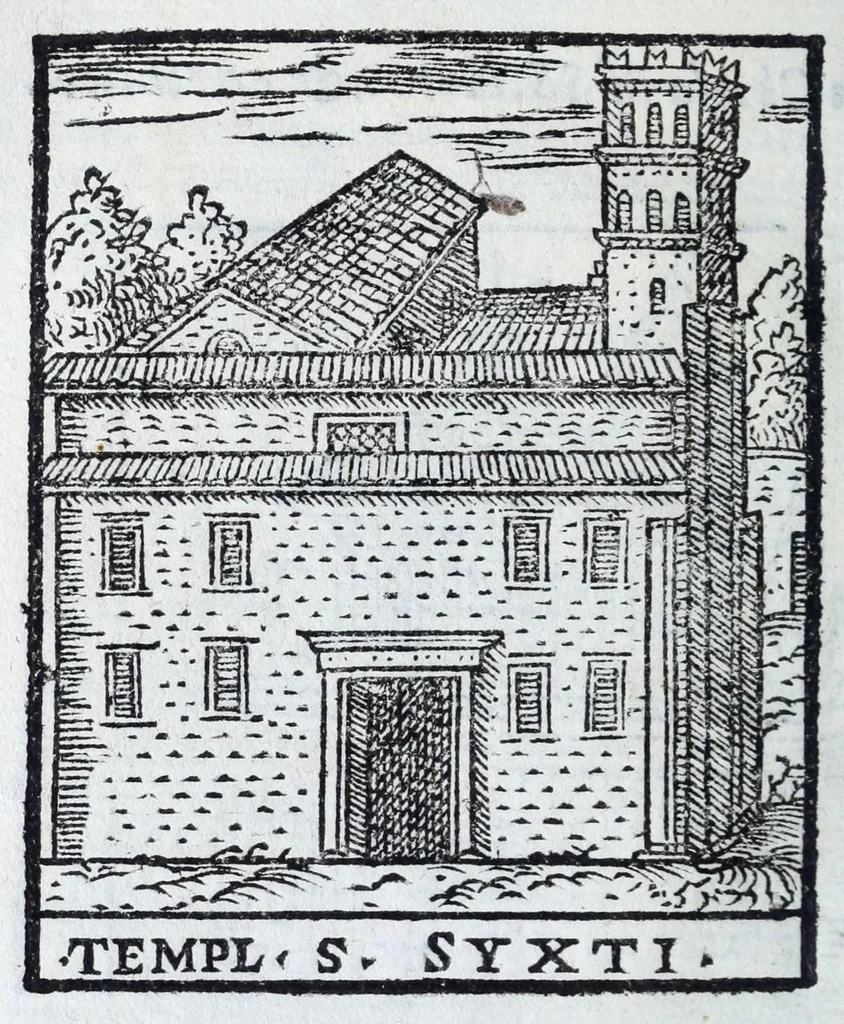 An illustration from Trattato nuouo delle cose marauigliose dell'alma città di Roma : ornato de molte figure, nel quale si discorre di 300.e piu chiese, 1625, leaf 174