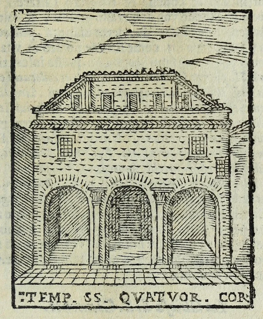 An illustration from Trattato nuouo delle cose marauigliose dell'alma città di Roma : ornato de molte figure, nel quale si discorre di 300.e piu chiese, 1625, leaf 195